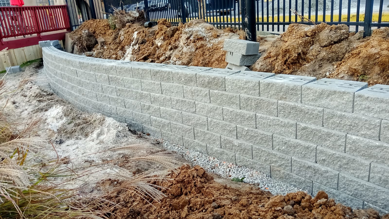 Landscaping work